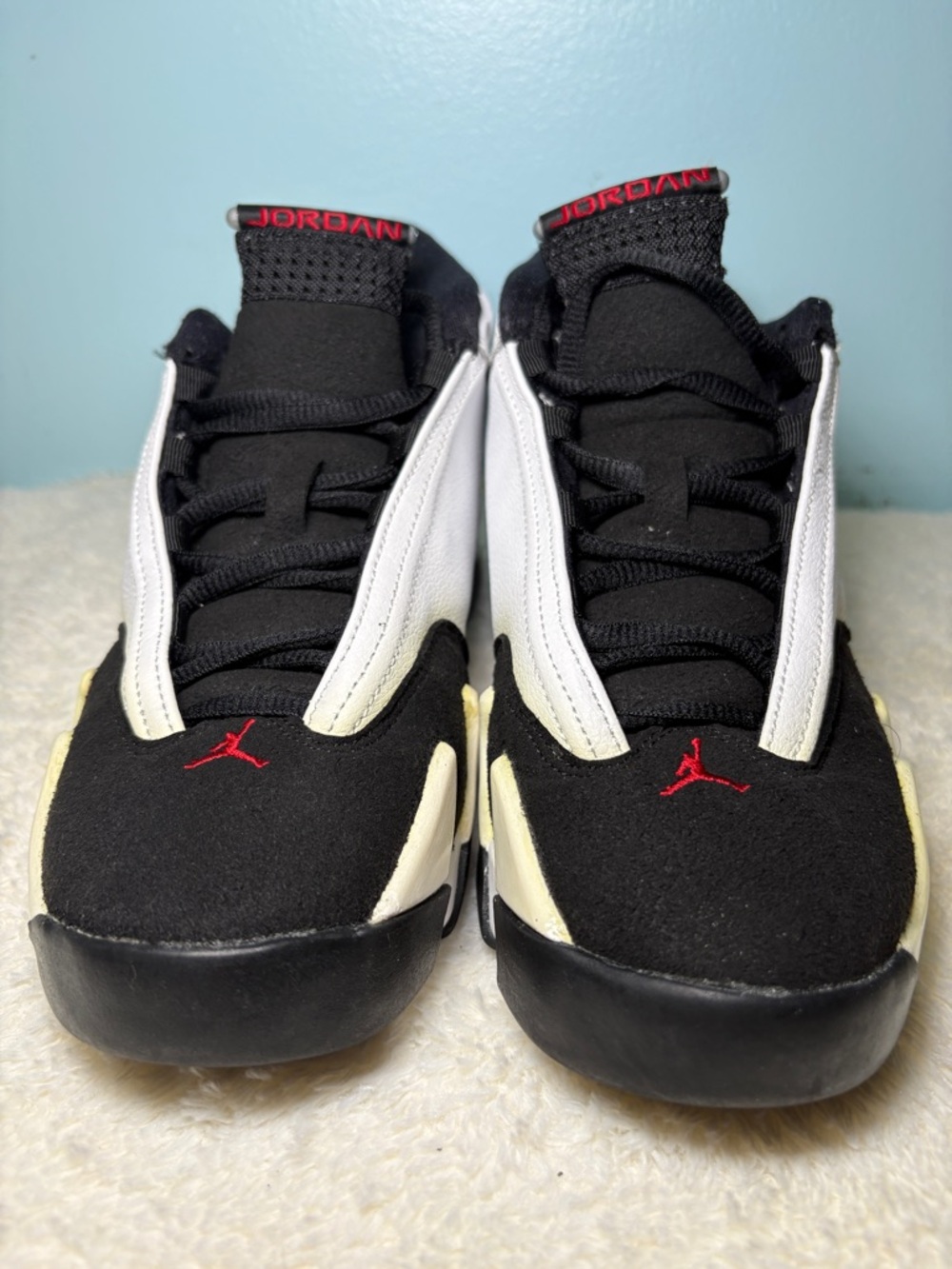 Jordan Black, White & Red Retro Low-Top Sneakers